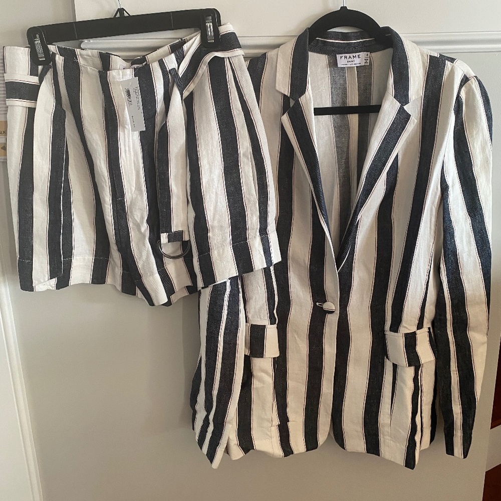 FAME Linen Blazer & Short Set